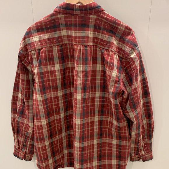 Men's Carhartt Plaid 2XL button down shirt red - Picture 2 of 5